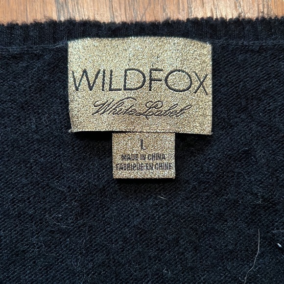 Wildfox White Label Black Sweater With No 9 On Front In Gold Sequins Size L - Picture 8 of 9